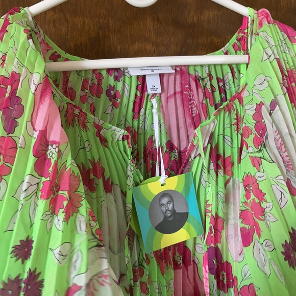 Christopher John Rogers Pleated Dress - Picture 4 of 4